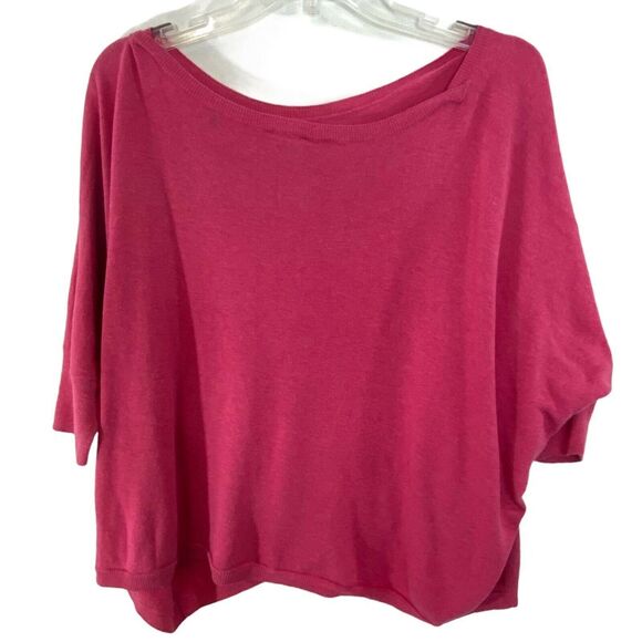Cabi Cartwheel Pullover Boxy Pink Lagenlook Sweater Large - Picture 3 of 6